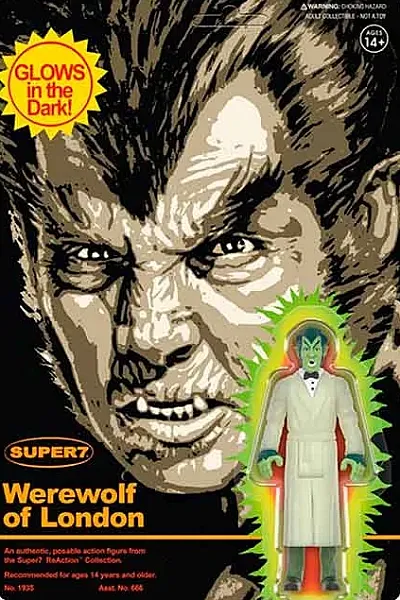 WEREWOLF OF LONDON REACTION ACTION FIGURE WAVE 02 WEREWOLF OF LONDON (MONSTER GLOW) 10 CM